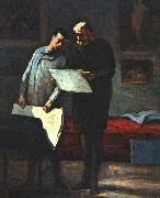 Honore  Daumier Advice to a Young Artist Sweden oil painting reproduction